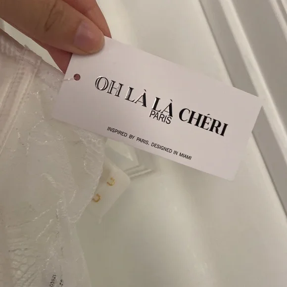 NWT Oh la la Cheri Carmella lace teddy - Picture 4 of 6